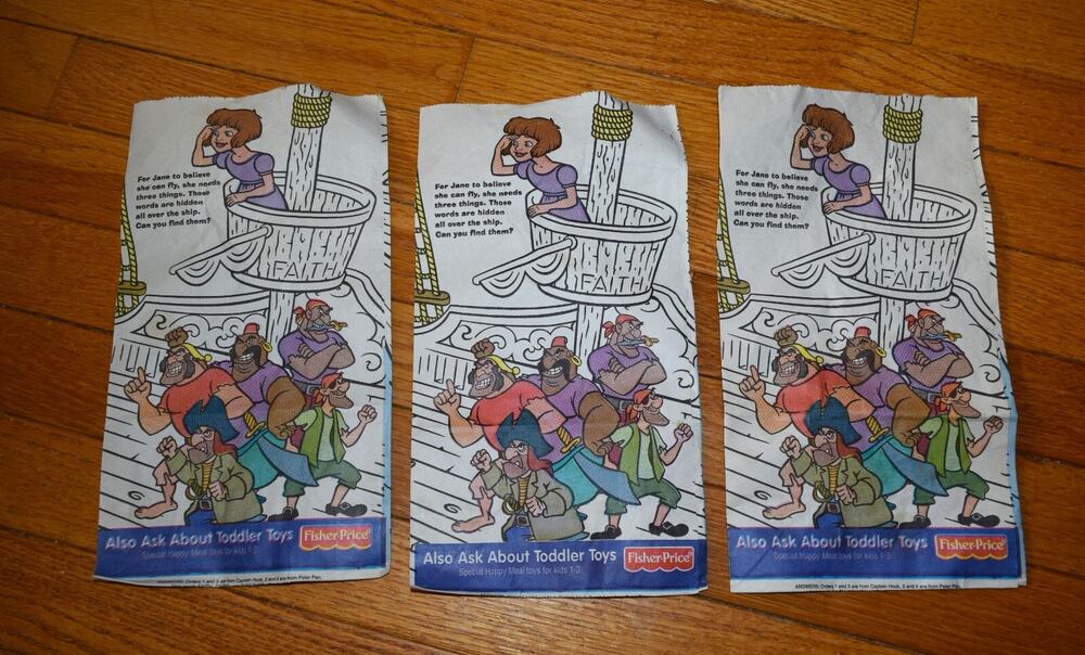 2 Peter Pan-Return to Neverland-McDonald's Happy Meal Sack-2002